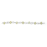 CHS-116-PR Silver Overlay Beading & Extender Peridot Chain Beads Bali Designs Inc
